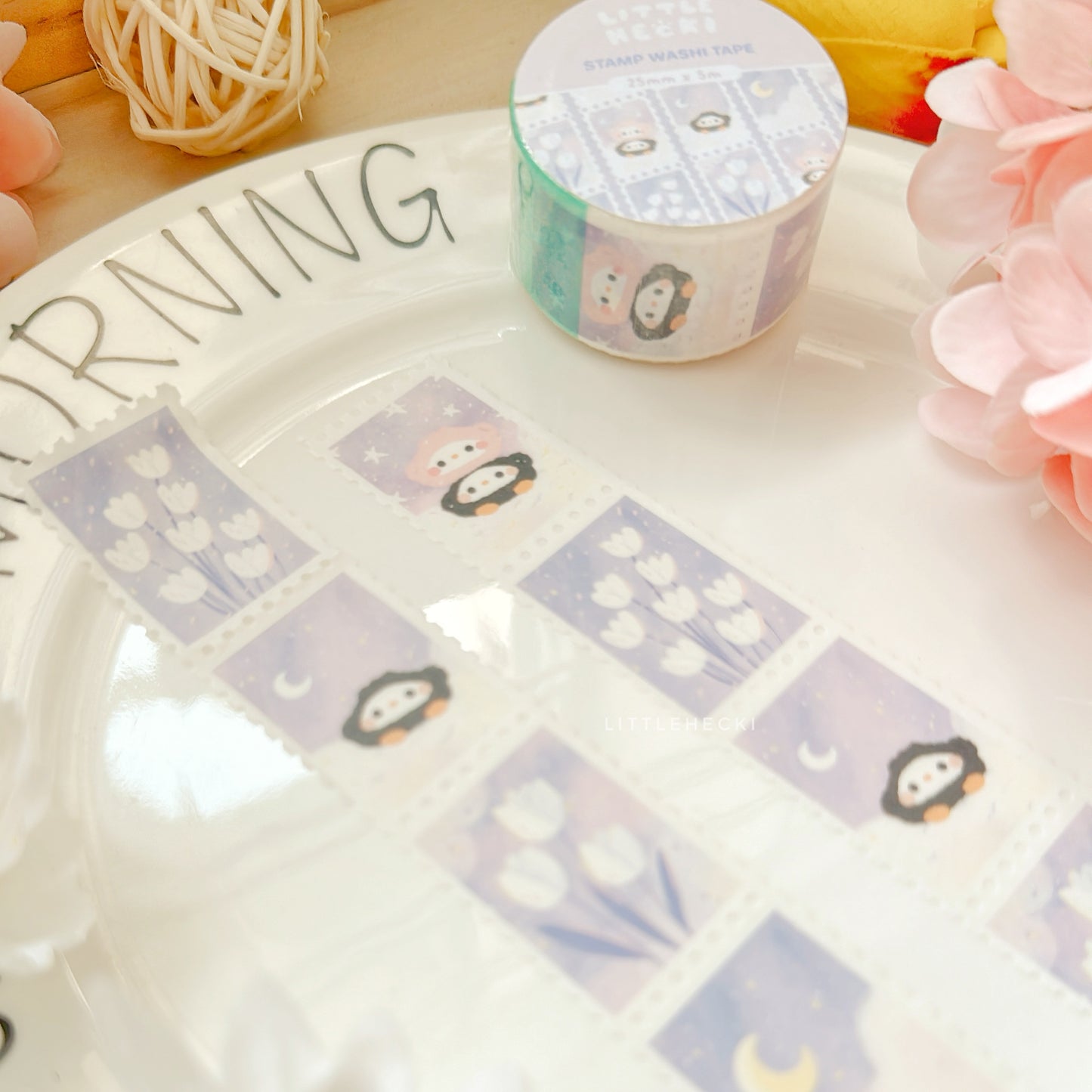Midnight Florals Stamp Washi Tape