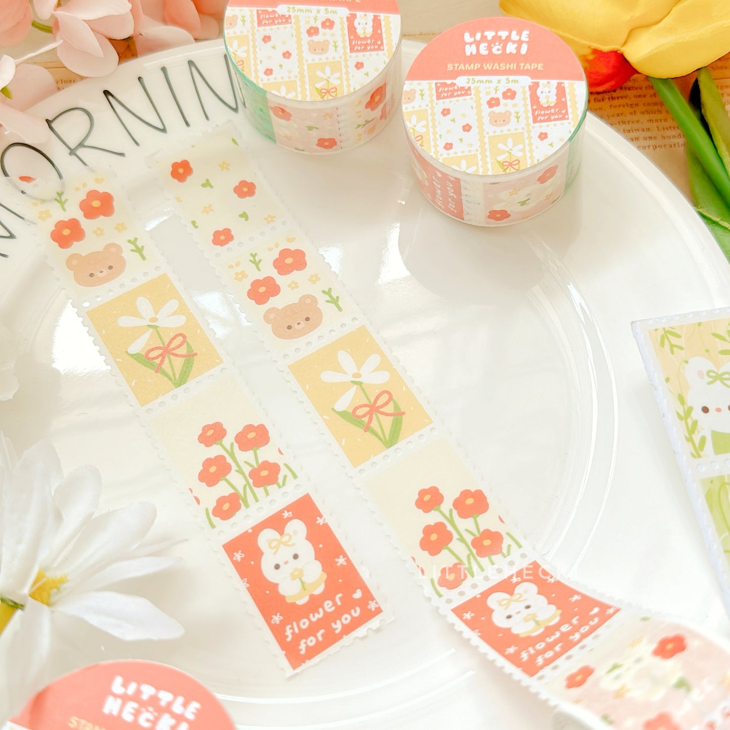Flower For You Stamp Washi Tape