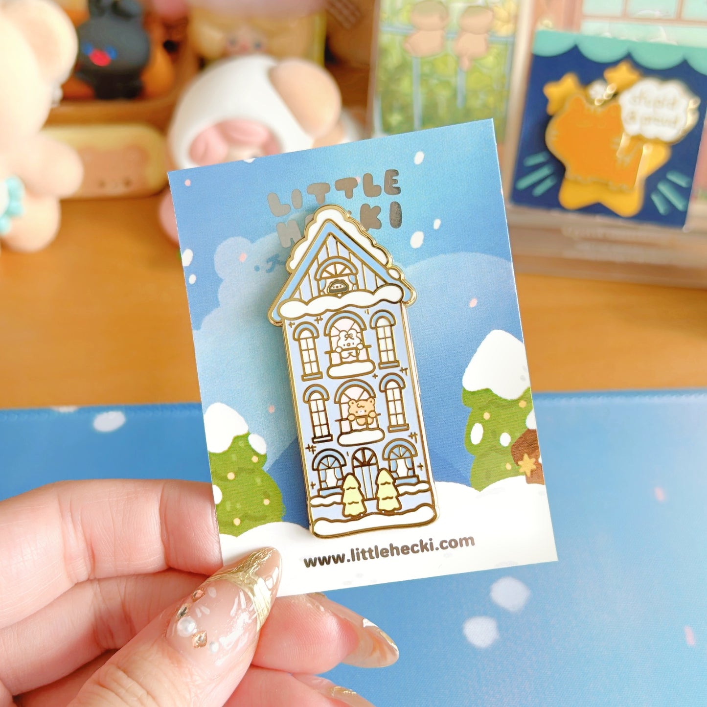 Beary's Townhouse Enamel Pin
