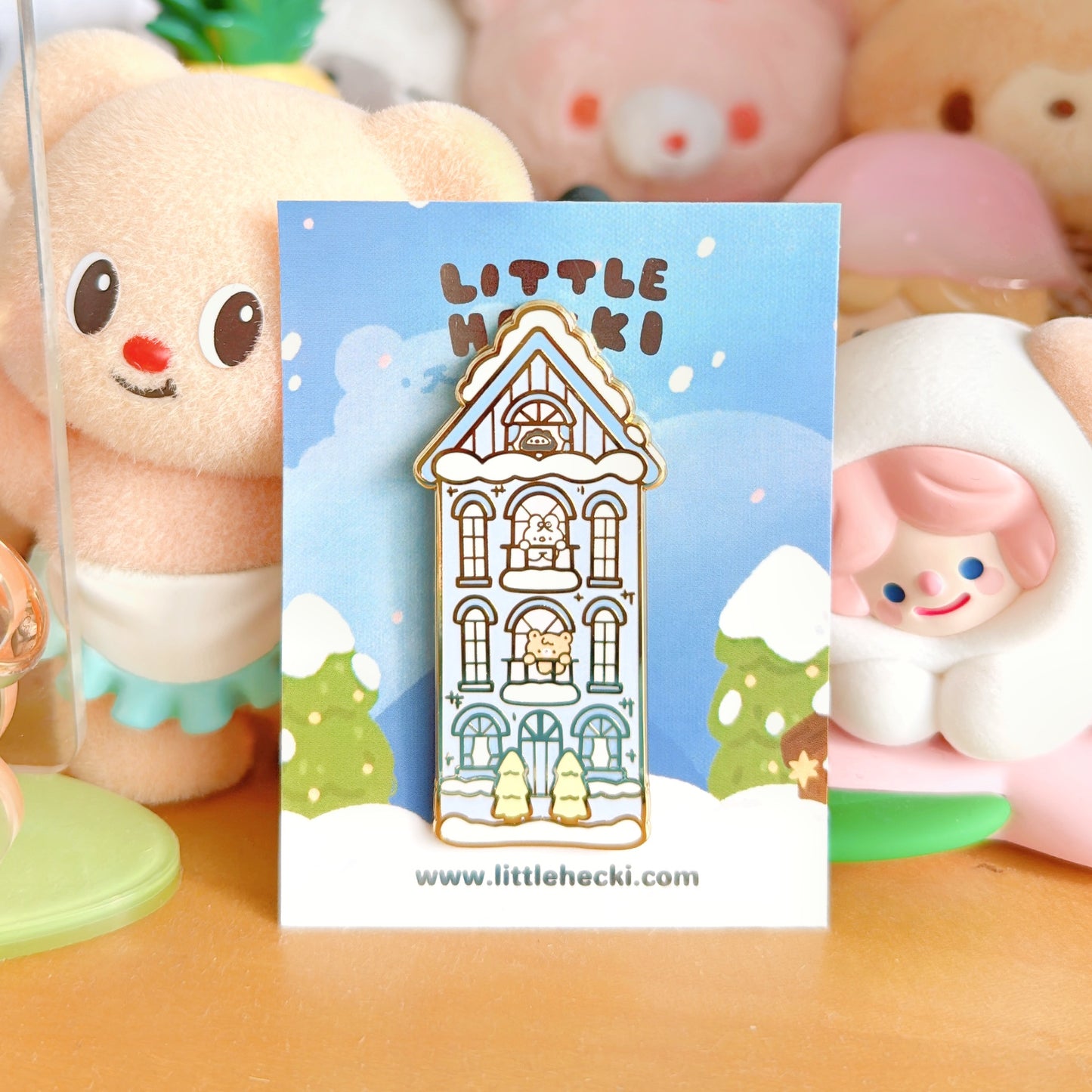 Beary's Townhouse Enamel Pin