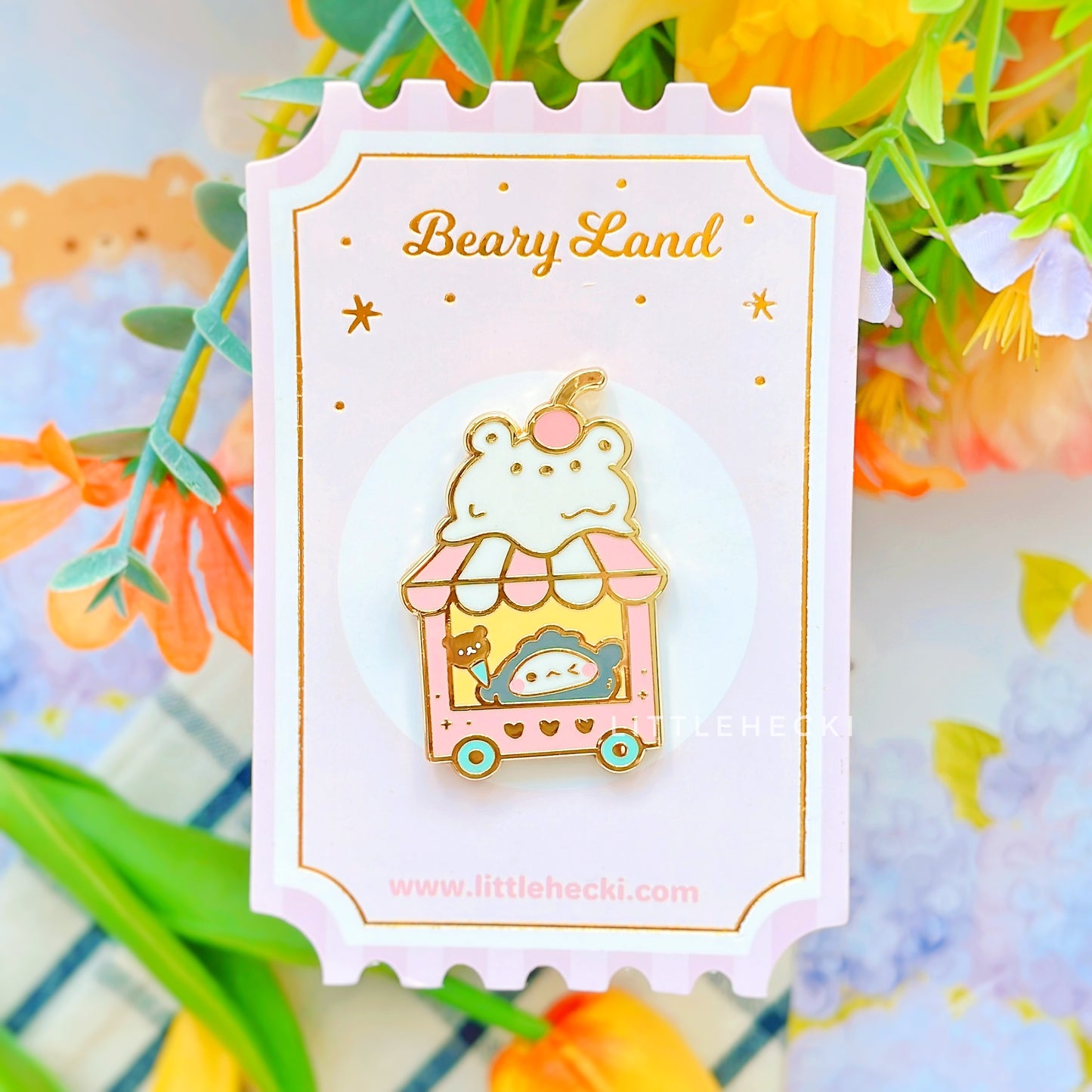 Pan Pan's Ice Lagoon Enamel Pin