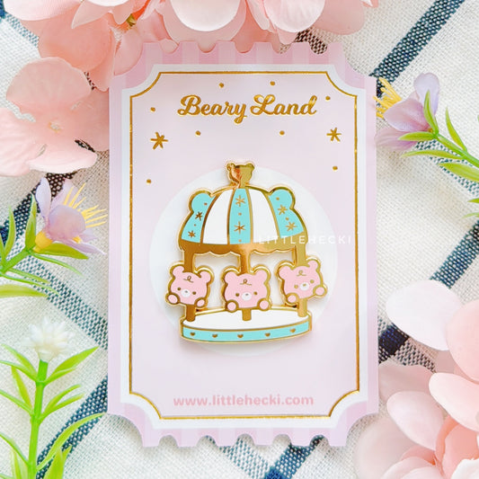 Beary-Go-Round Enamel Pin