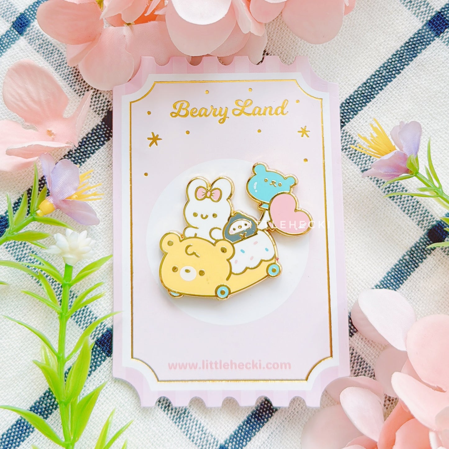 Bunny's Go-Kart Enamel Pin