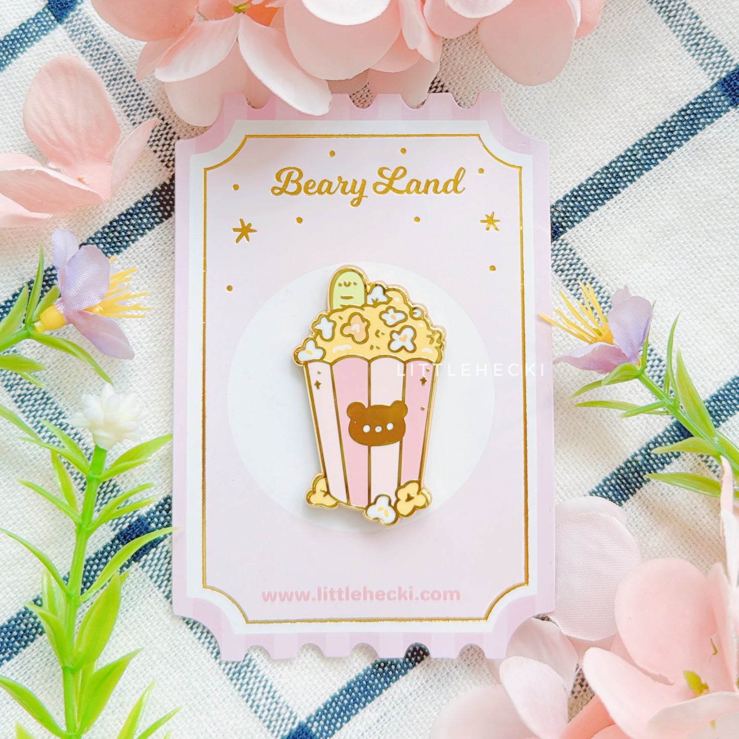 Wormy's Popcorn Enamel Pin
