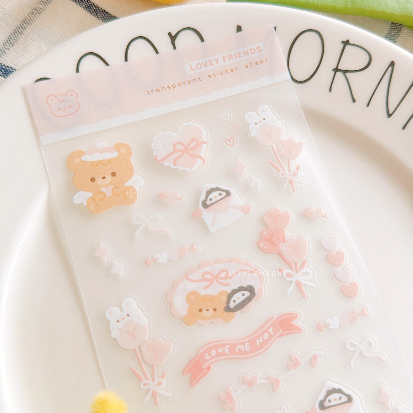 Lovey Friends Transparent Sticker Sheet