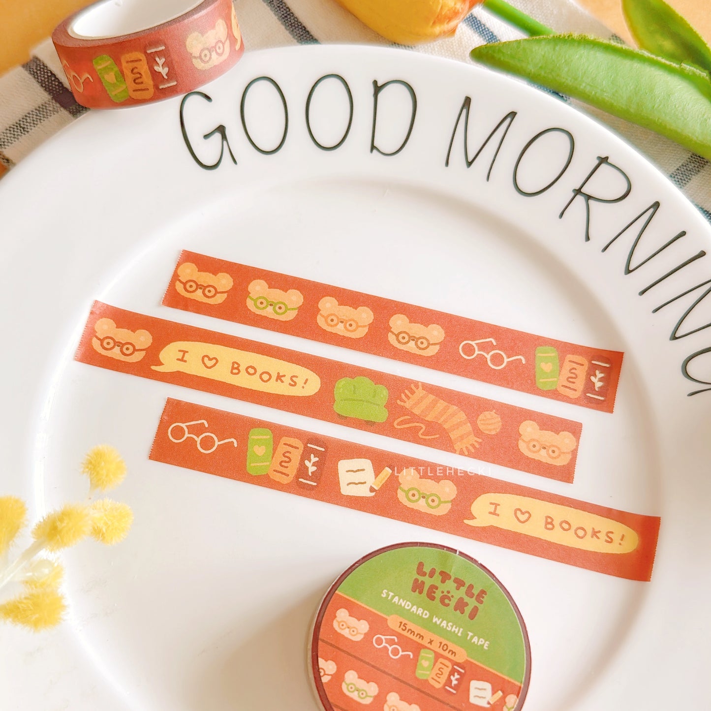 Reading Beary Washi Tape