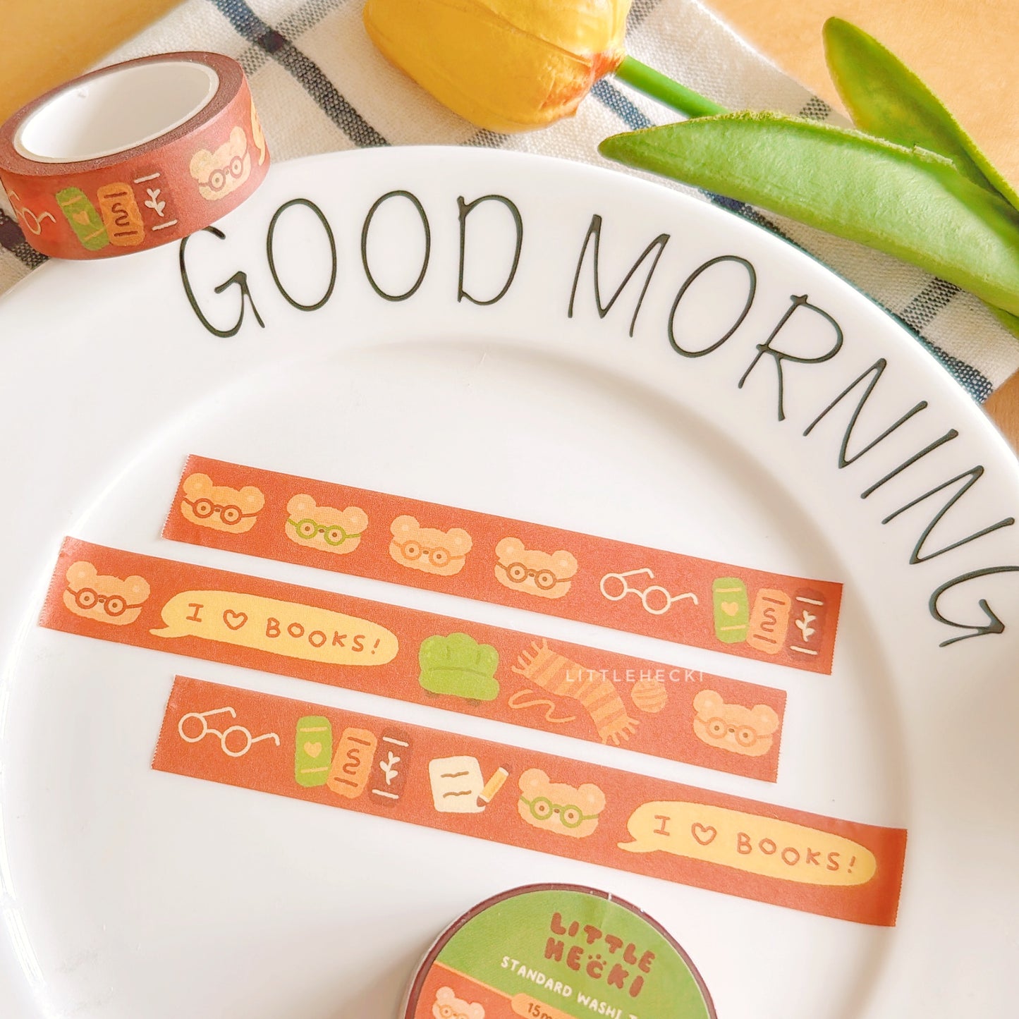 Reading Beary Washi Tape