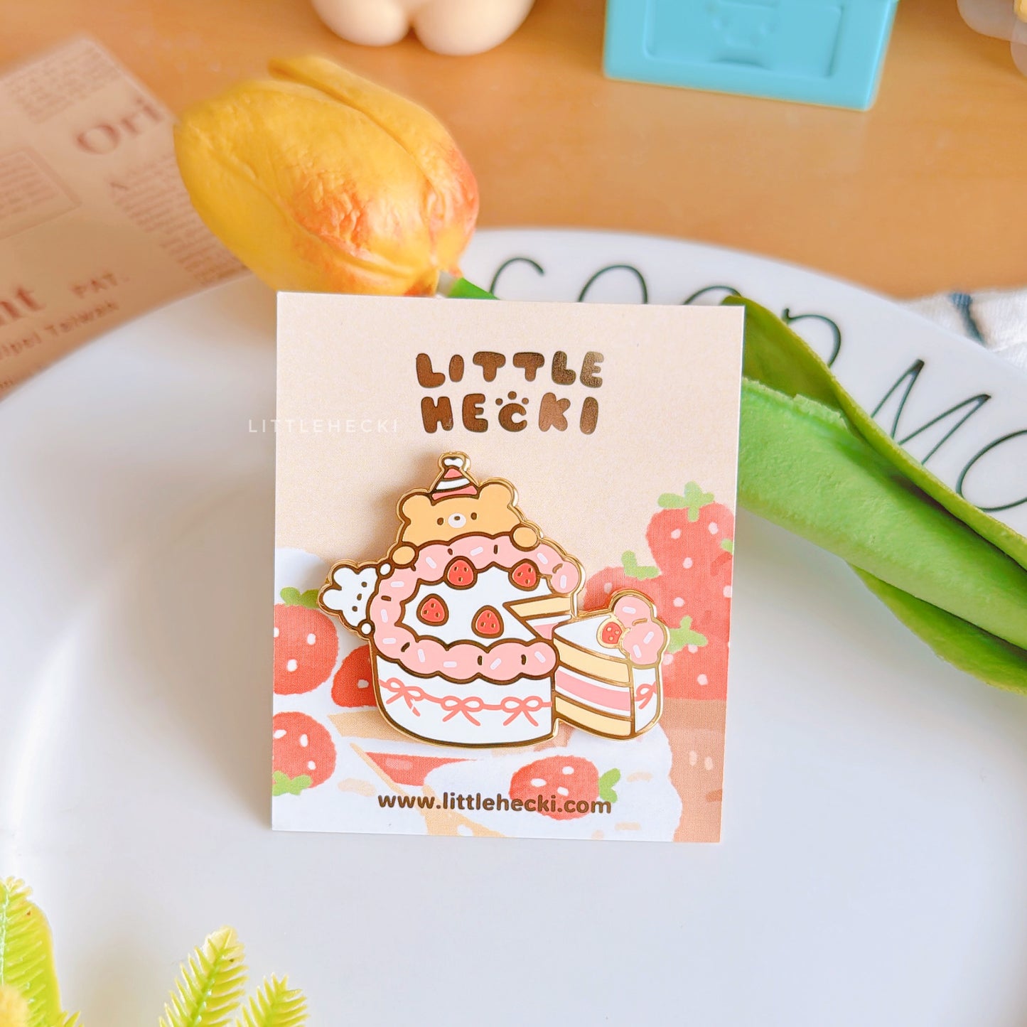 Birthday Cake Enamel Pin