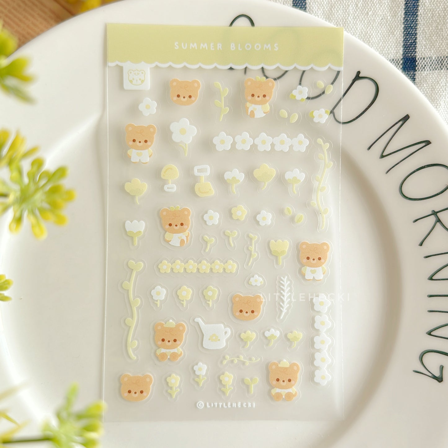 Summer Blooms Transparent Sticker Sheet