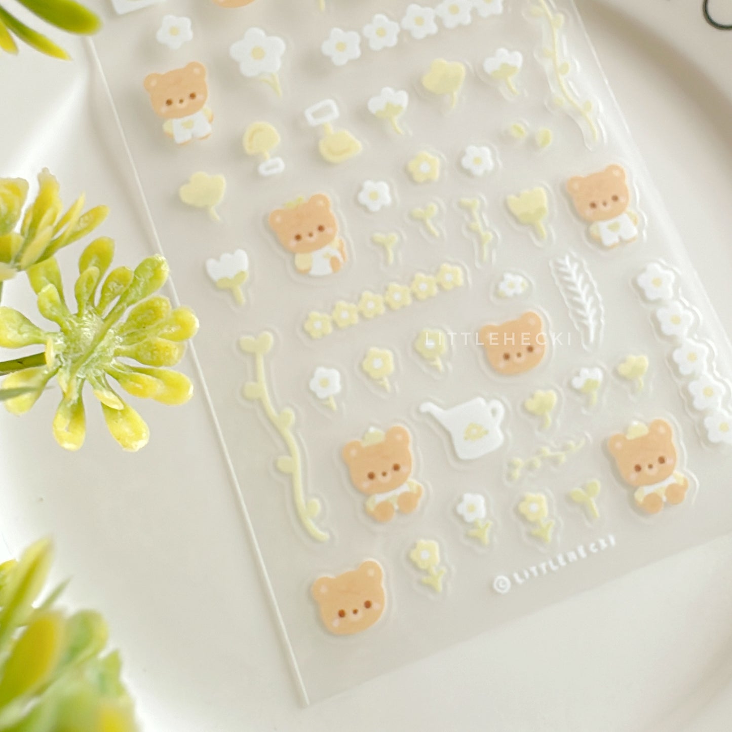 Summer Blooms Transparent Sticker Sheet