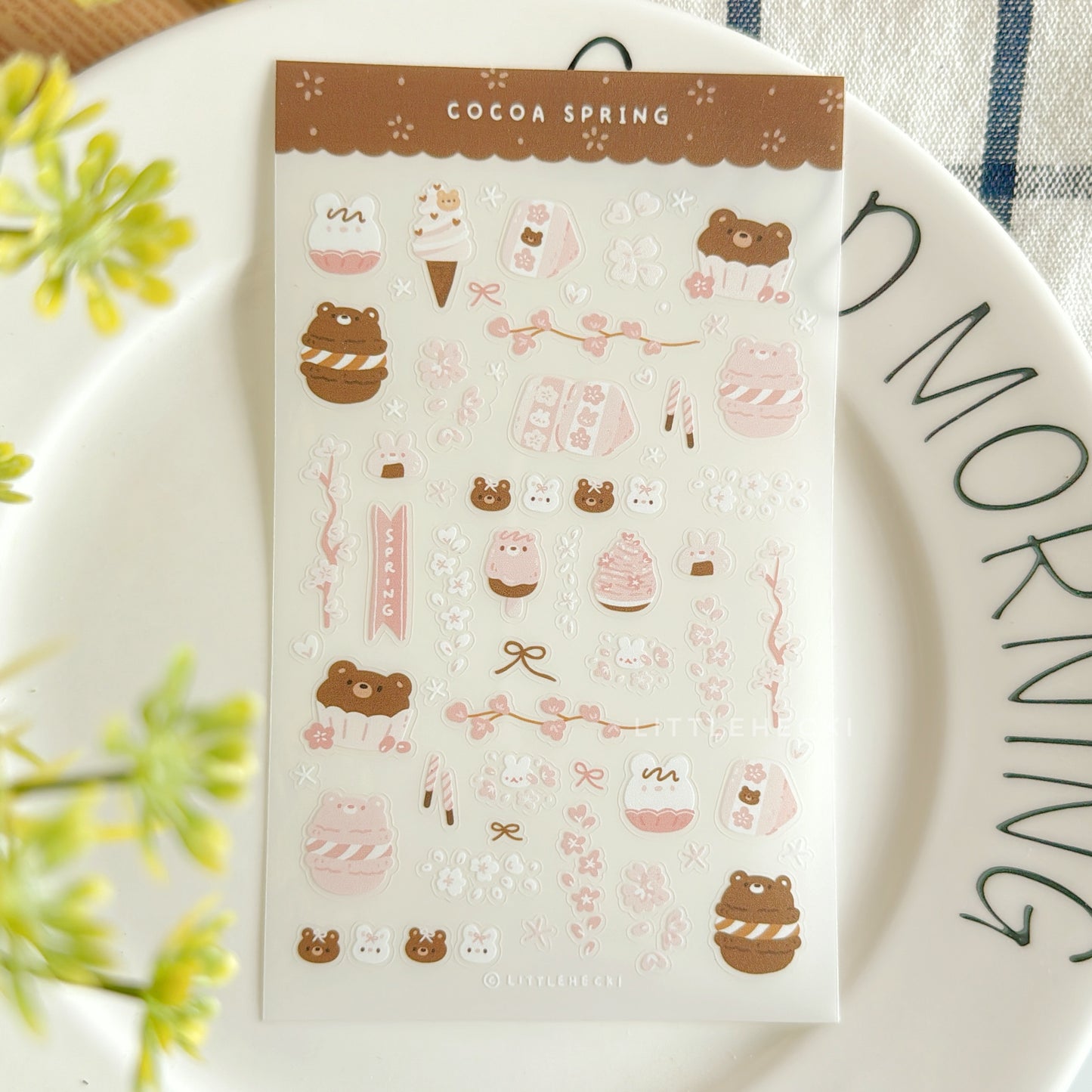 Cocoa Spring Transparent Sticker Sheet