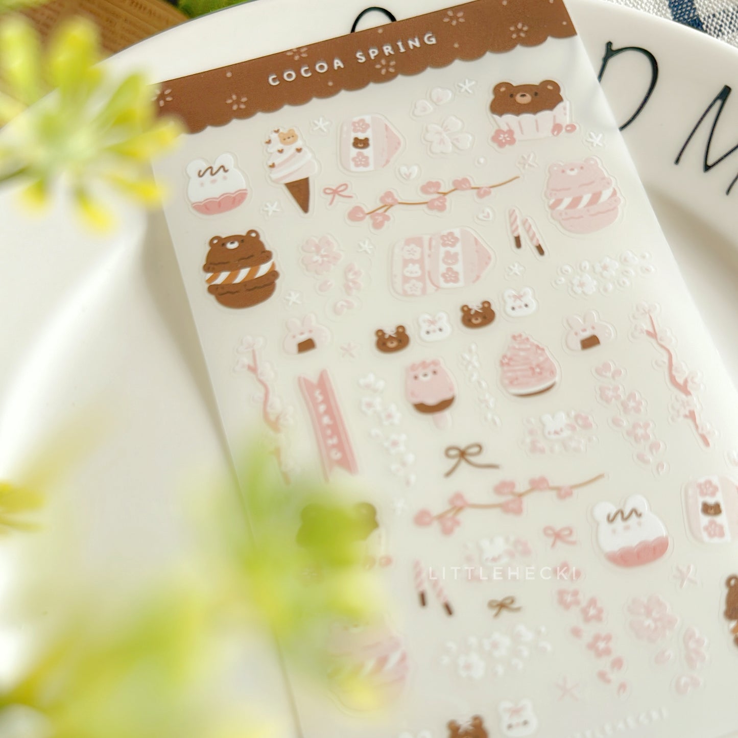 Cocoa Spring Transparent Sticker Sheet