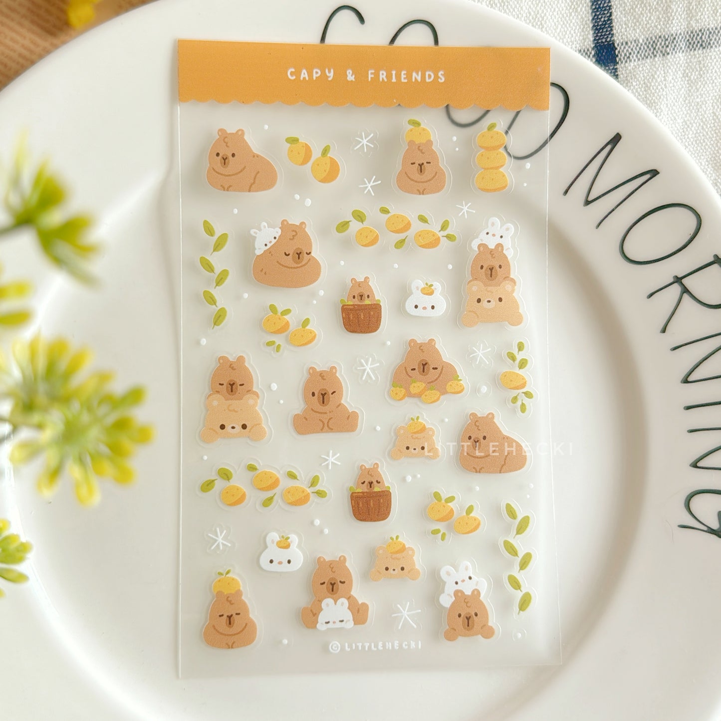 Capy & Friends Transparent Sticker Sheet