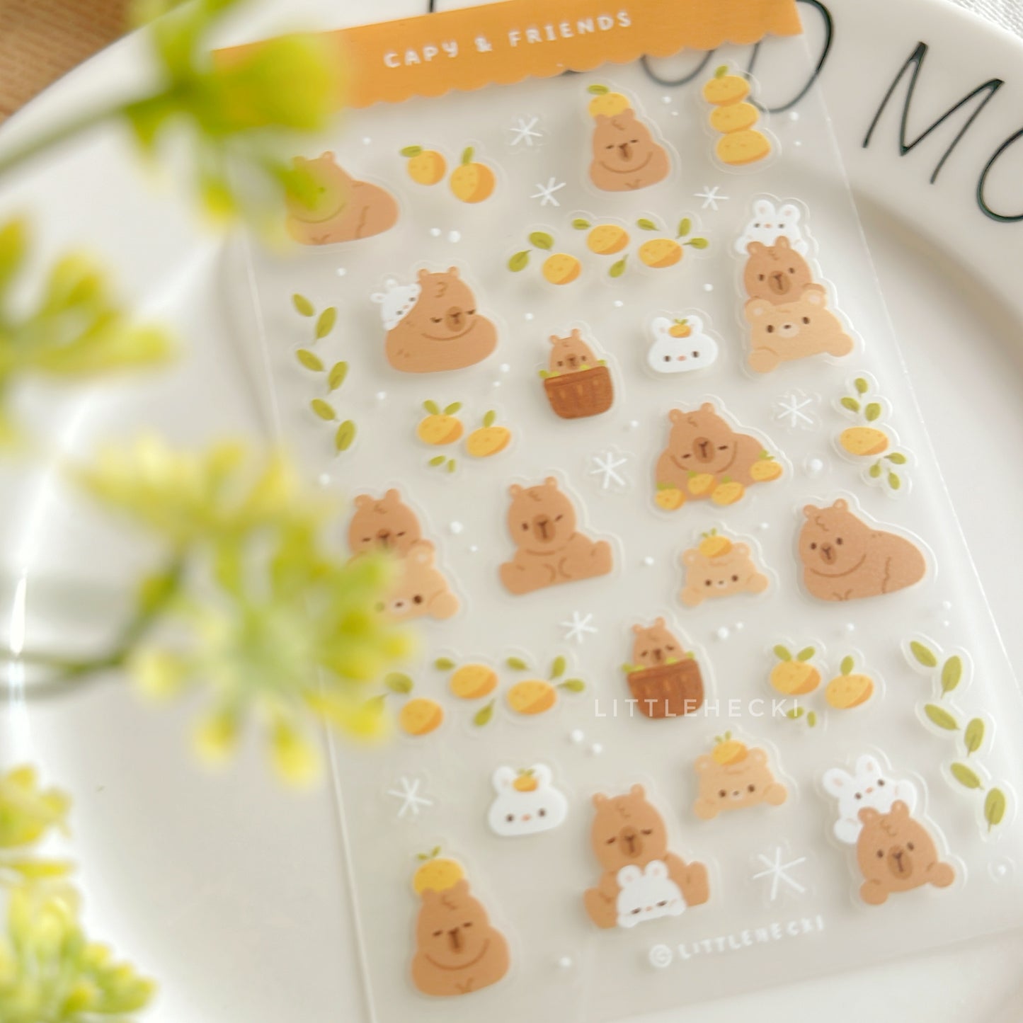Capy & Friends Transparent Sticker Sheet