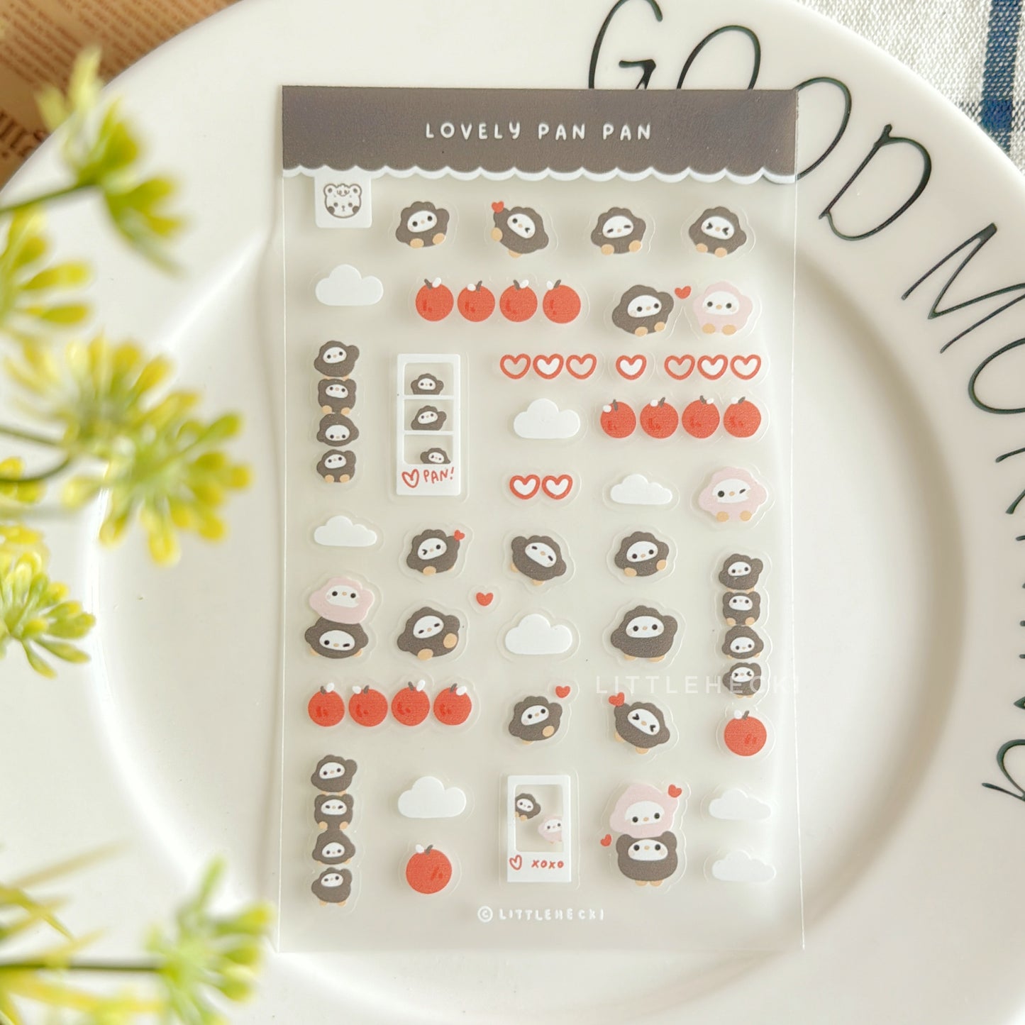 Lovely Pan Pan Transparent Sticker Sheet