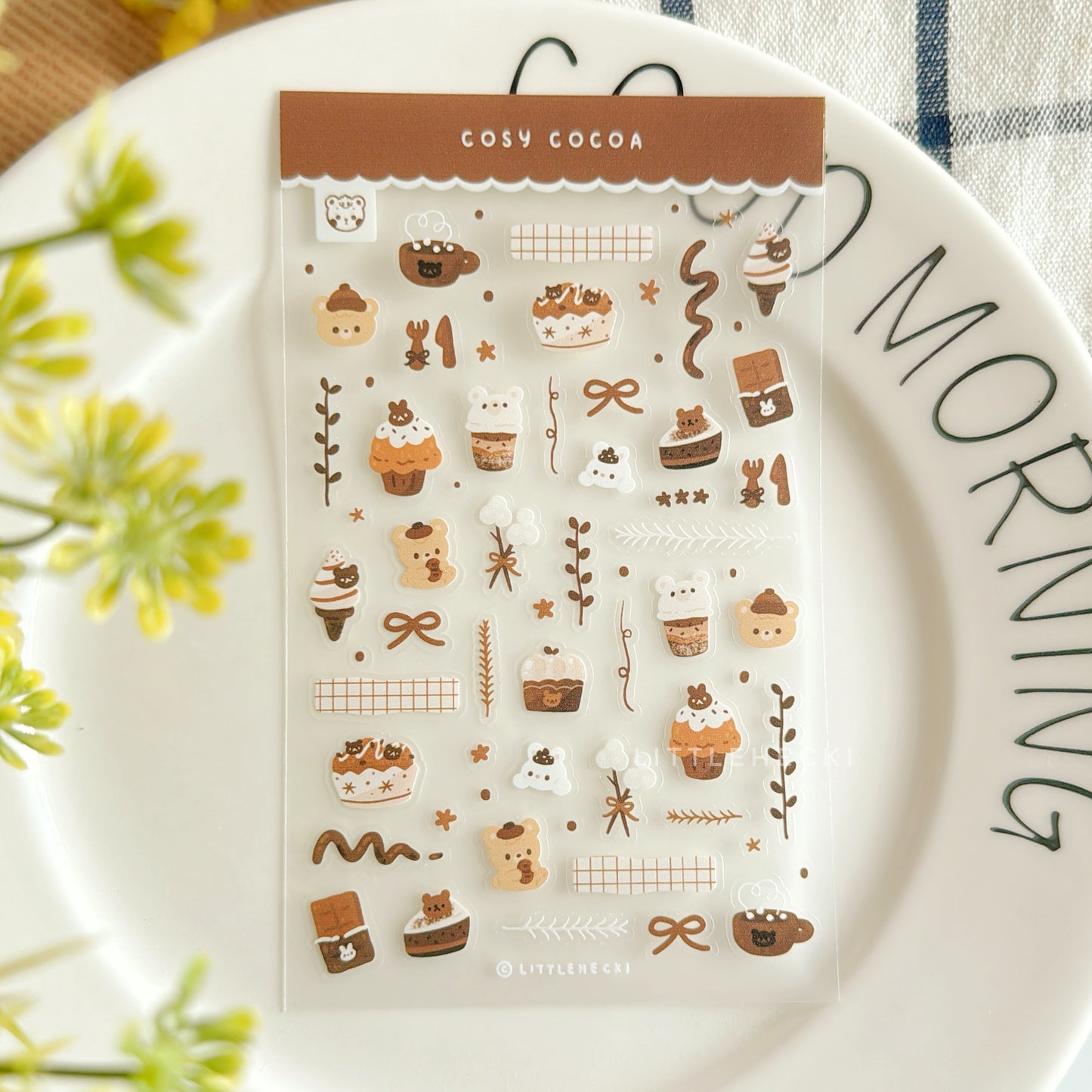 Cosy Cocoa Transparent Sticker Sheet