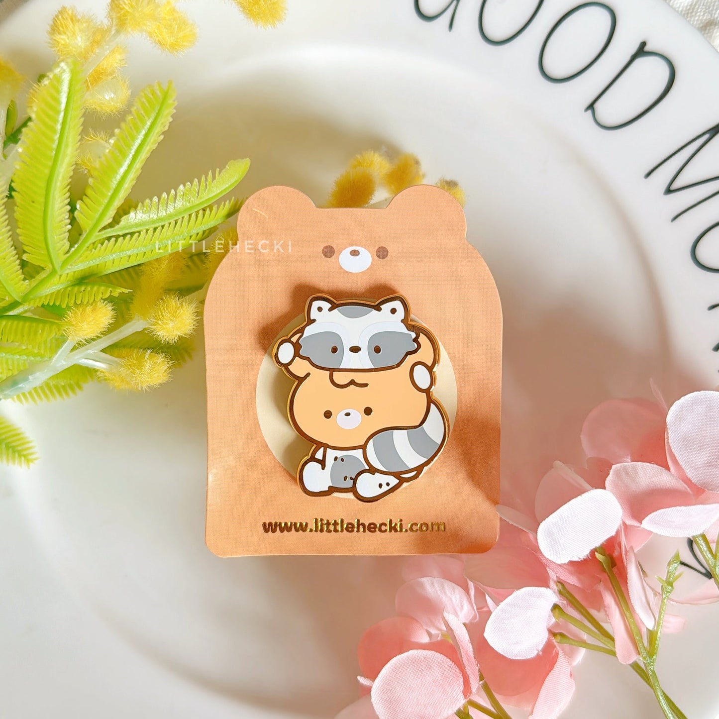 Raccoon Beary Enamel Pin