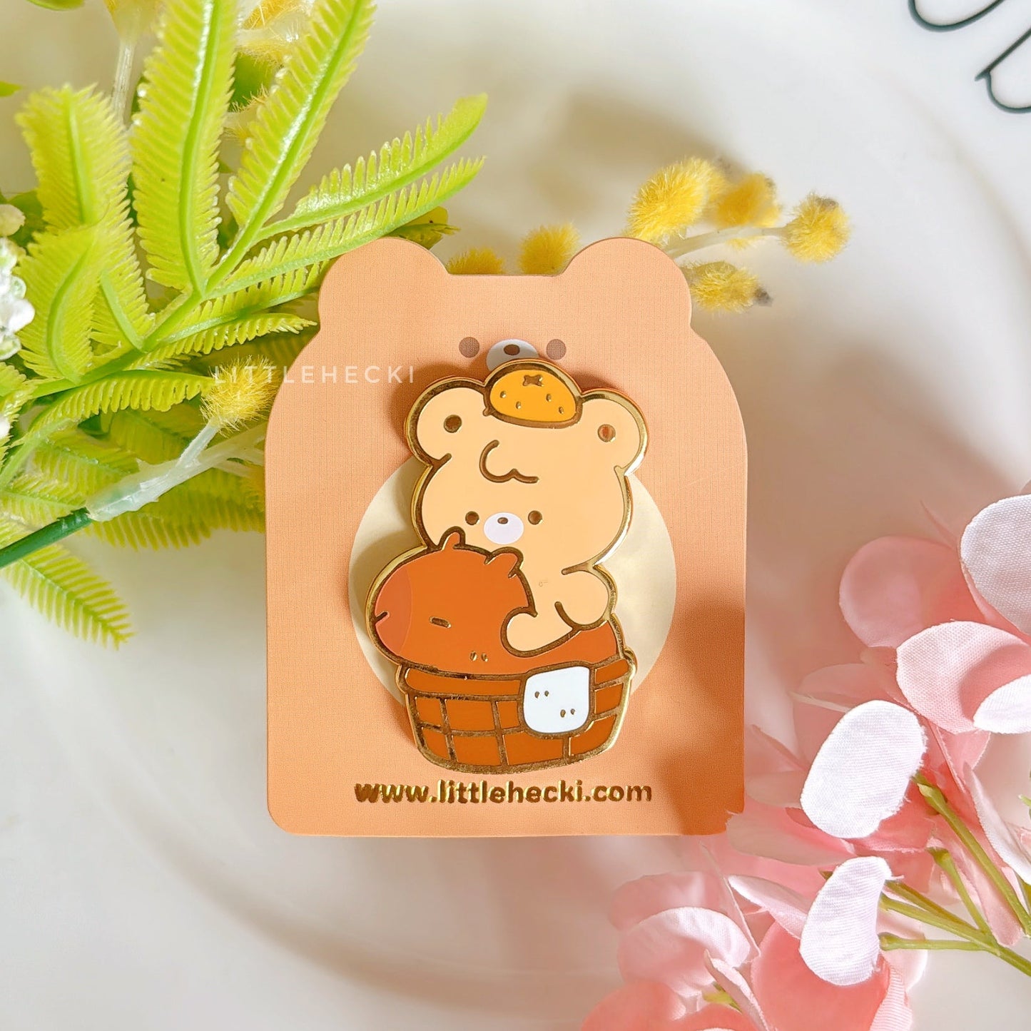 CapyBeary Enamel Pin