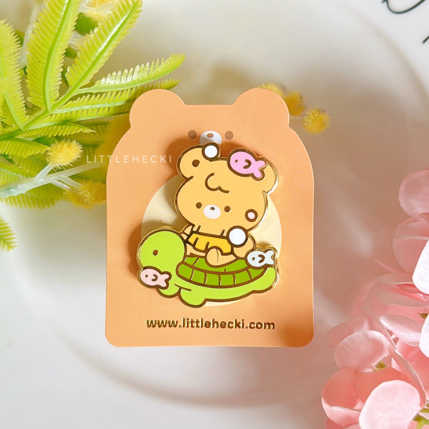 Turtle Beary Enamel Pin