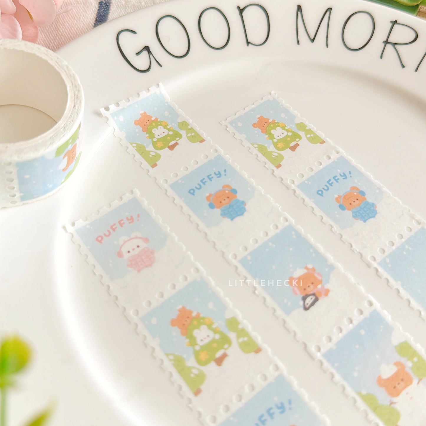 Puffy Jacket Stamp Washi Tape