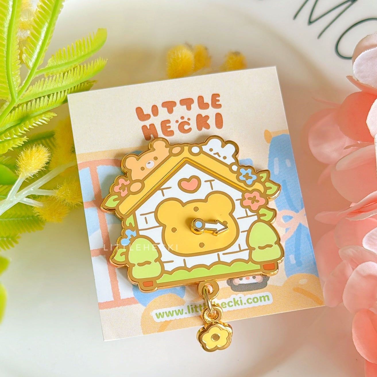 Cuckoo Clock Beary Enamel Pin