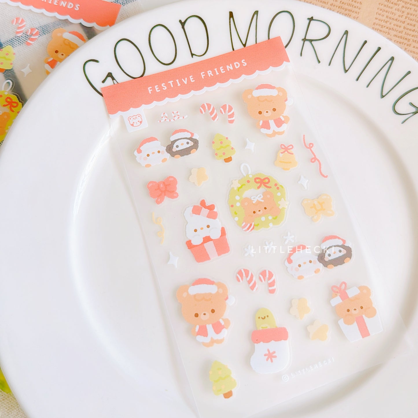 Festive Friends Transparent Sticker Sheet