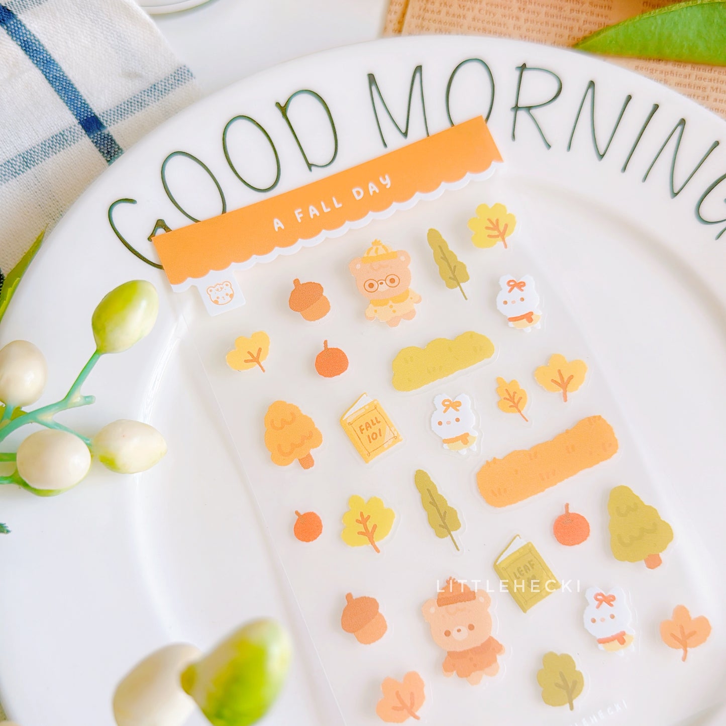 A Fall Day Transparent Sticker Sheet