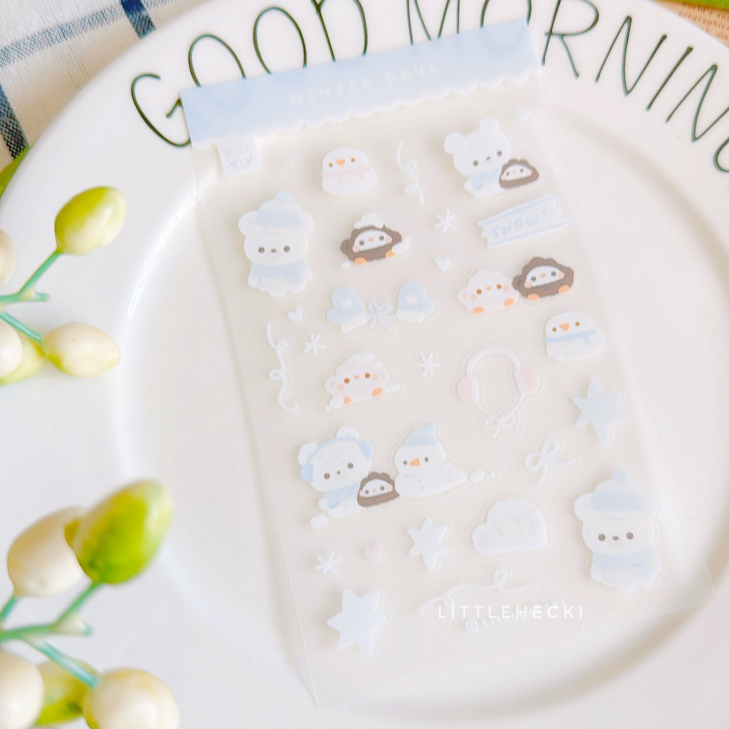 Winter Days Transparent Sticker Sheet