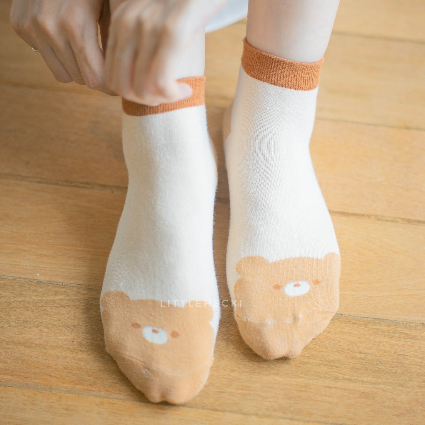 Peeky Beary Socks