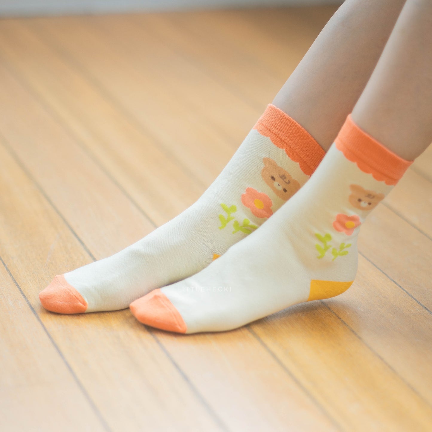 Flower Beary Socks