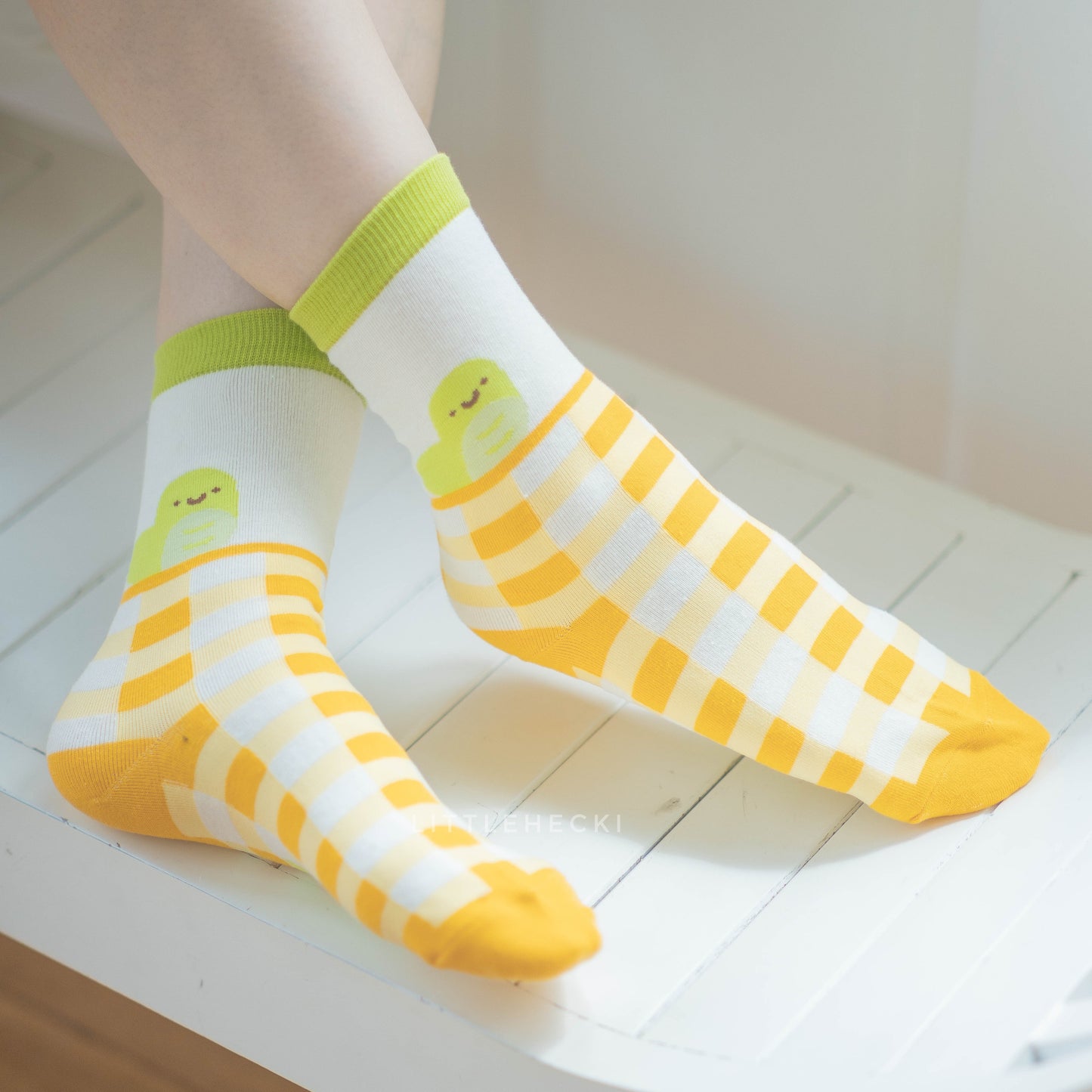 Checkered Wormy Socks