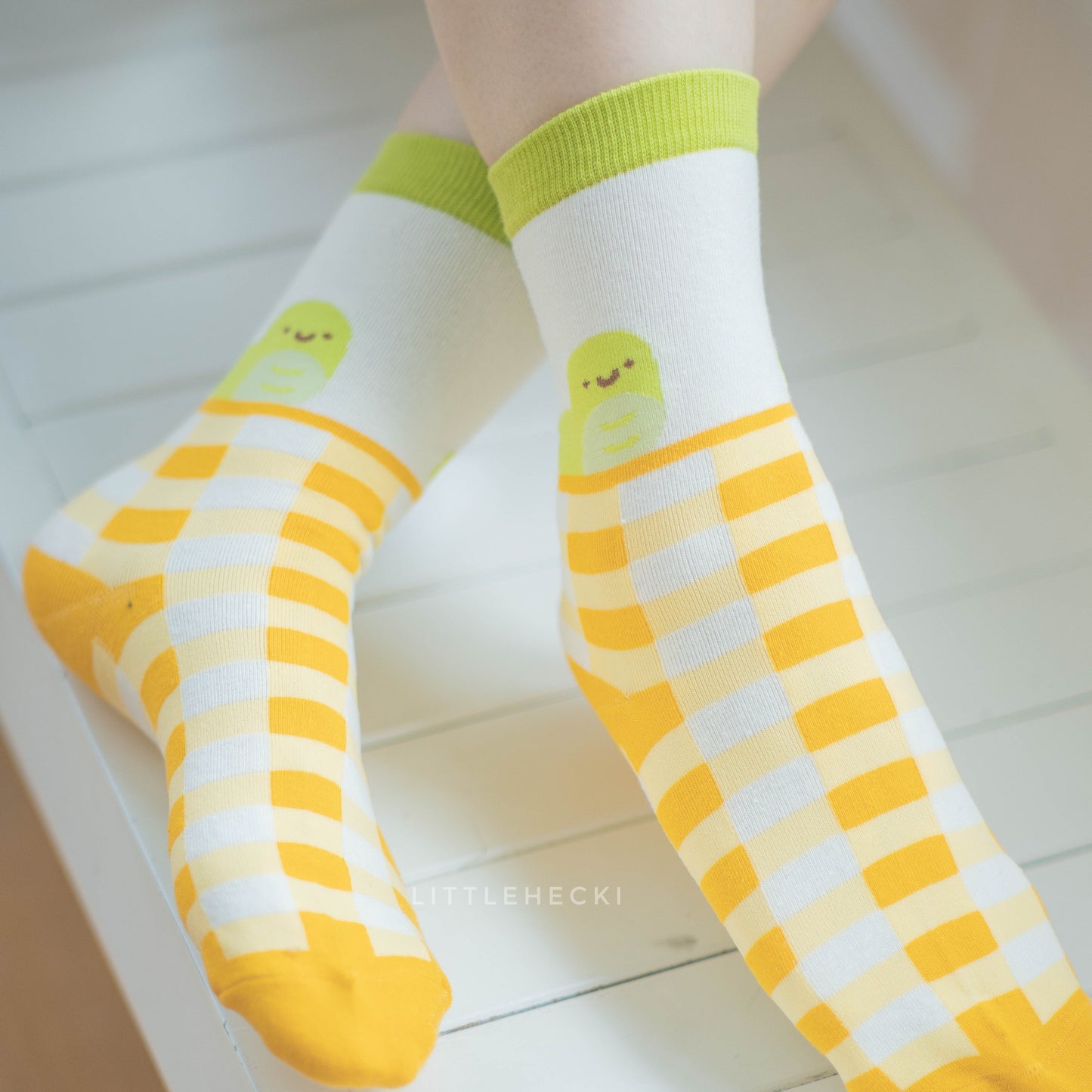 Checkered Wormy Socks