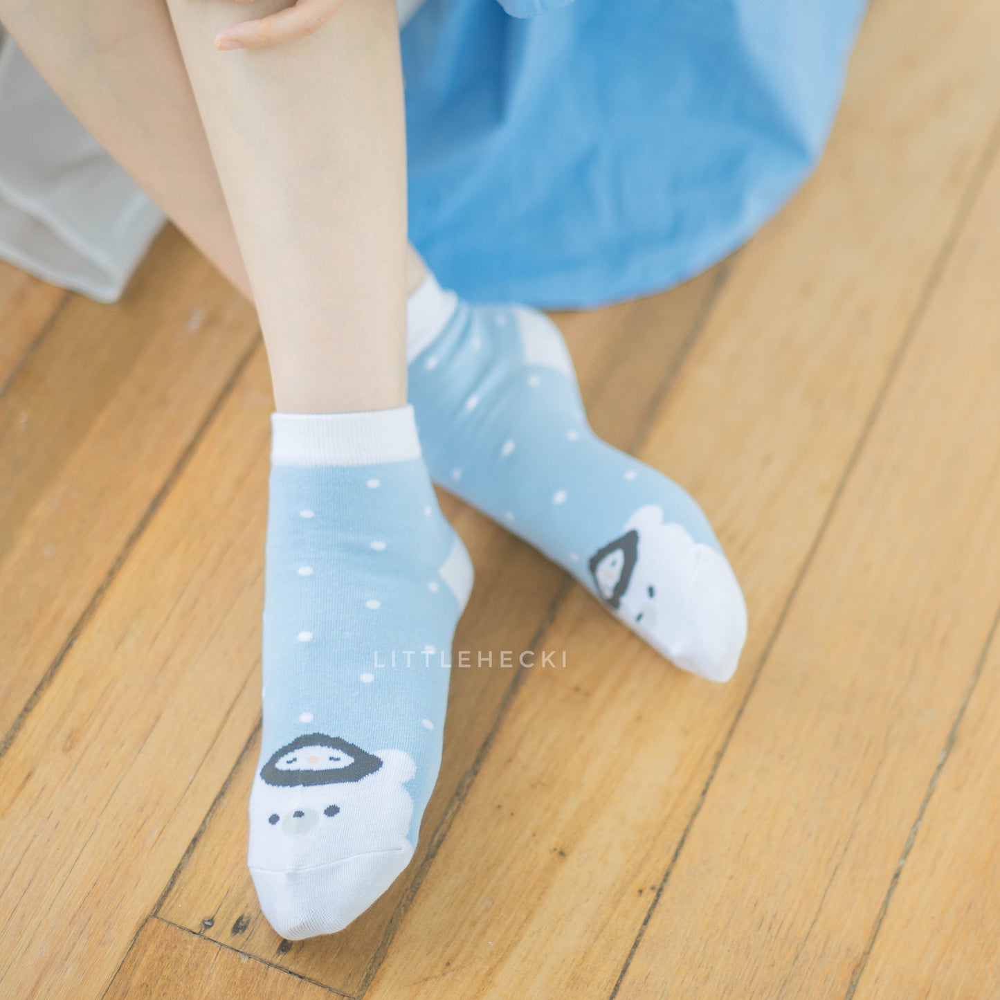 Peeky Snowy Beary & Pan Pan Socks