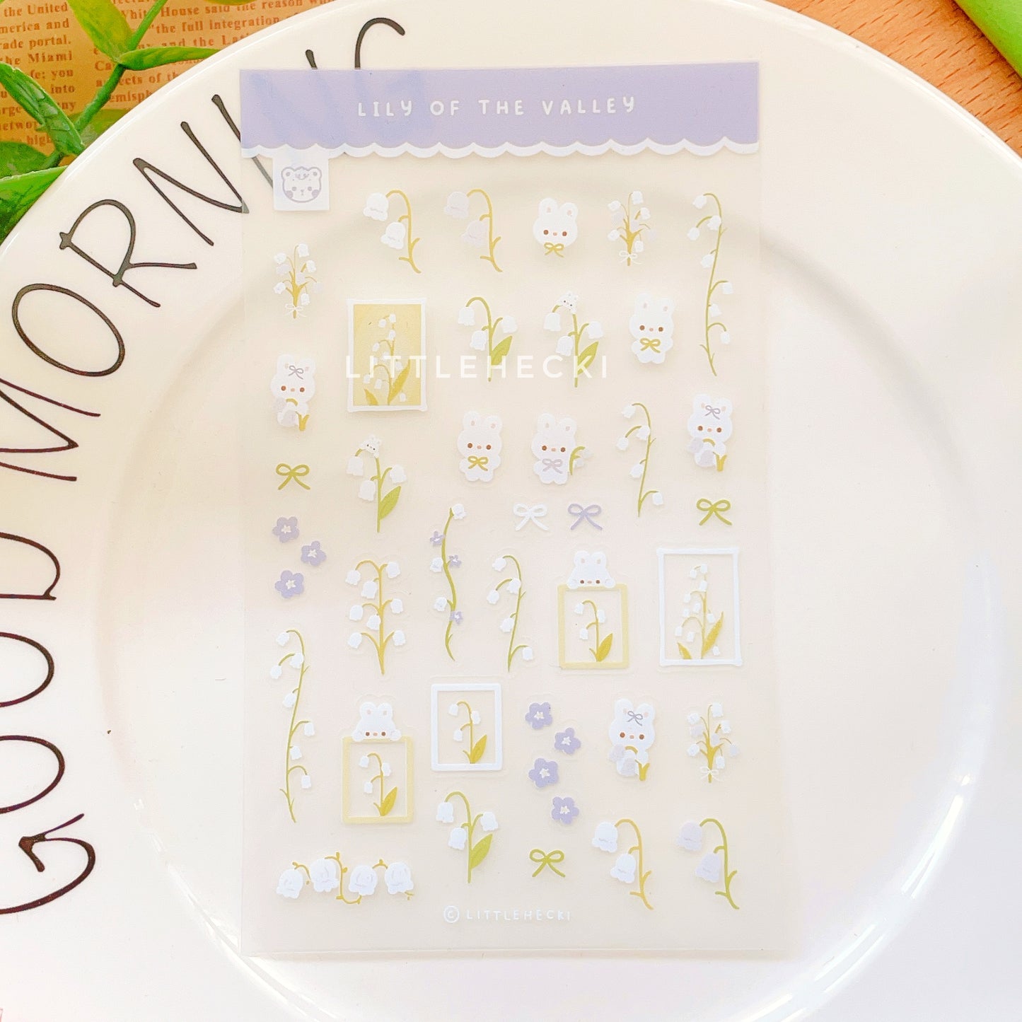 Lily Of The Valley Transparent Sticker Sheet