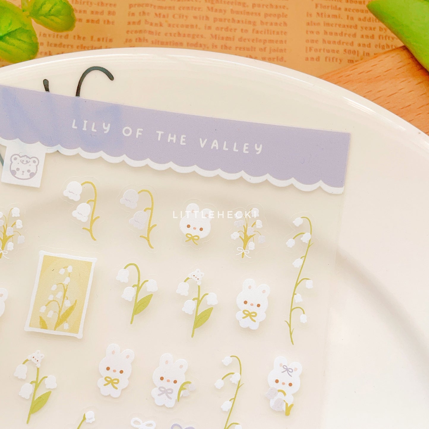 Lily Of The Valley Transparent Sticker Sheet