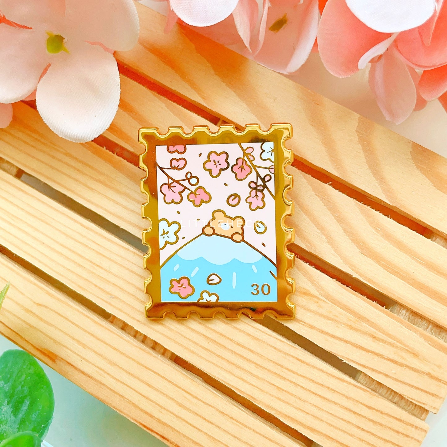 Mt. Fuji Stamp Enamel Pin