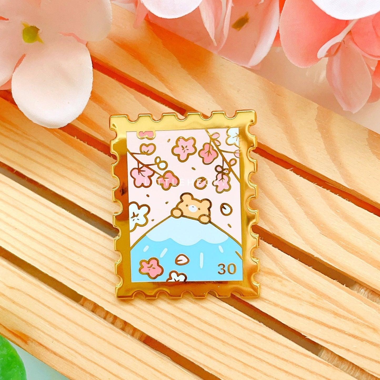 Mt. Fuji Stamp Enamel Pin