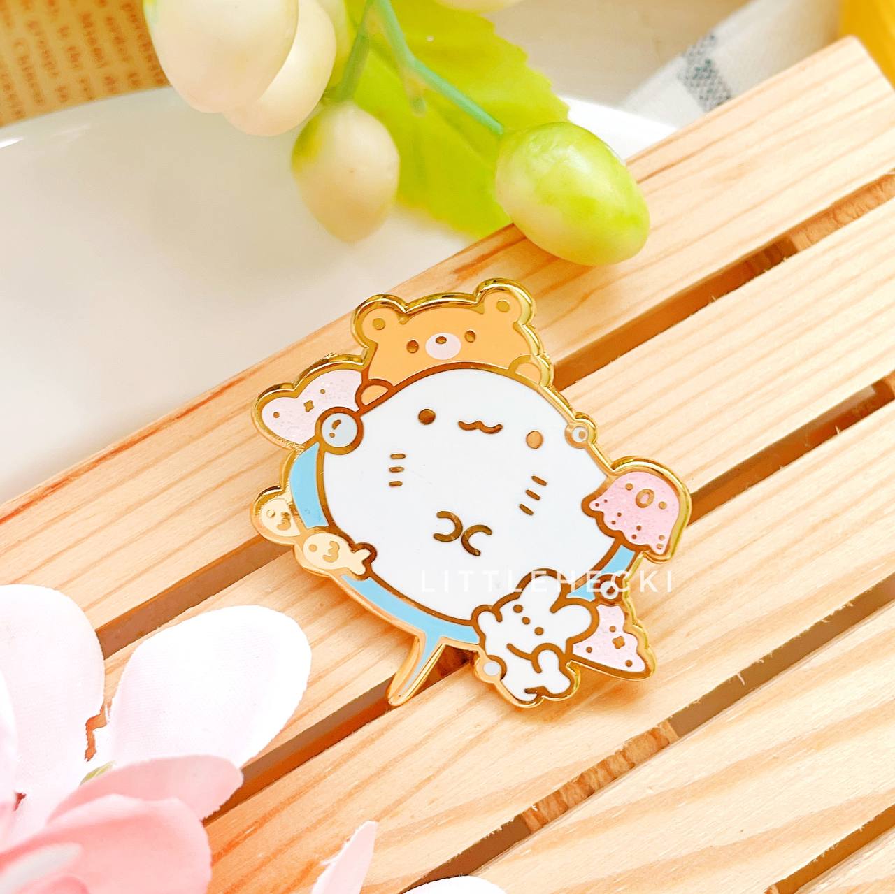 Happy Ray Enamel Pin