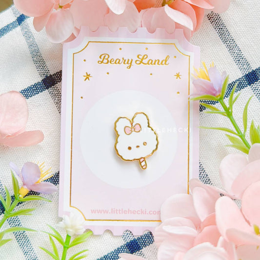 Bunny Cotton Candy Mini Enamel Pin