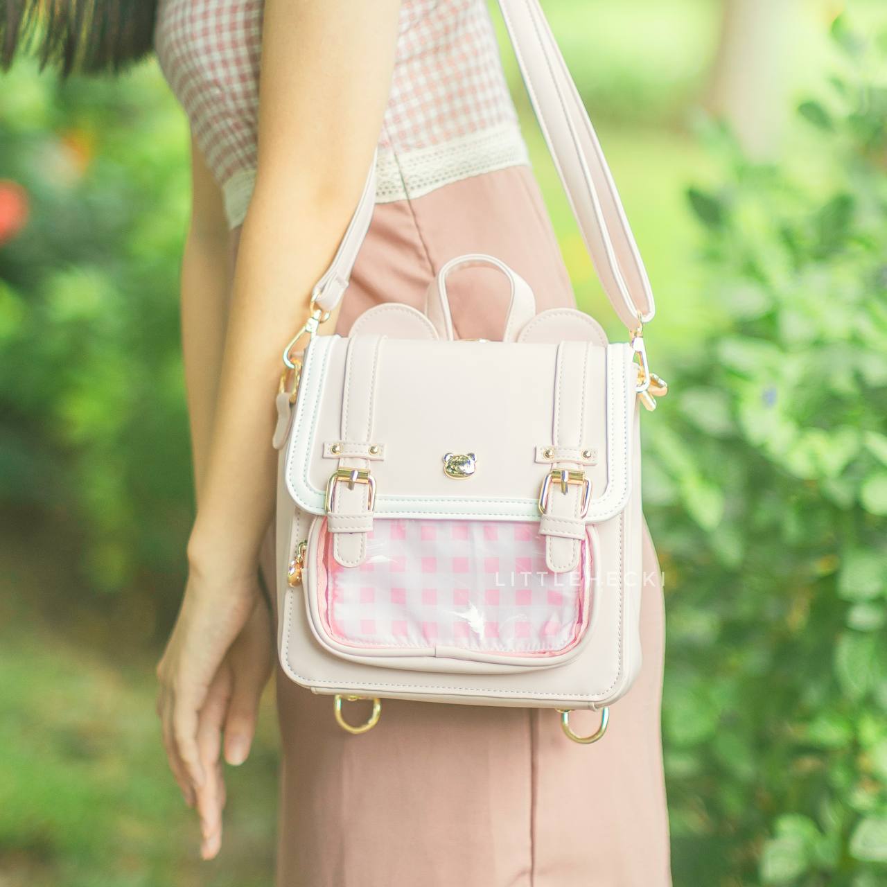 itabag backpack mini Beary Ears Ita Bag (Pink)