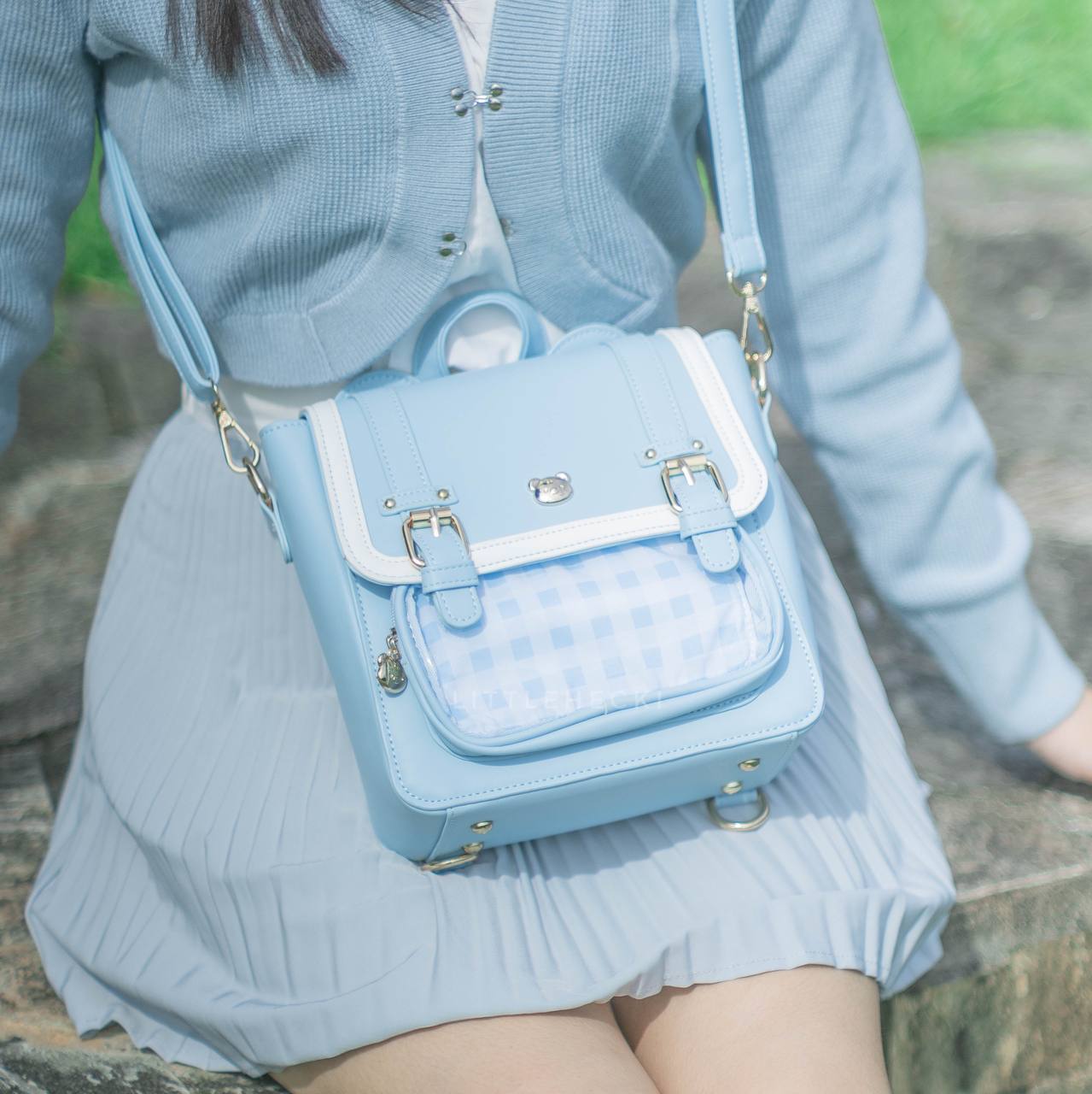 Beary Ears Ita Bag (Blue)