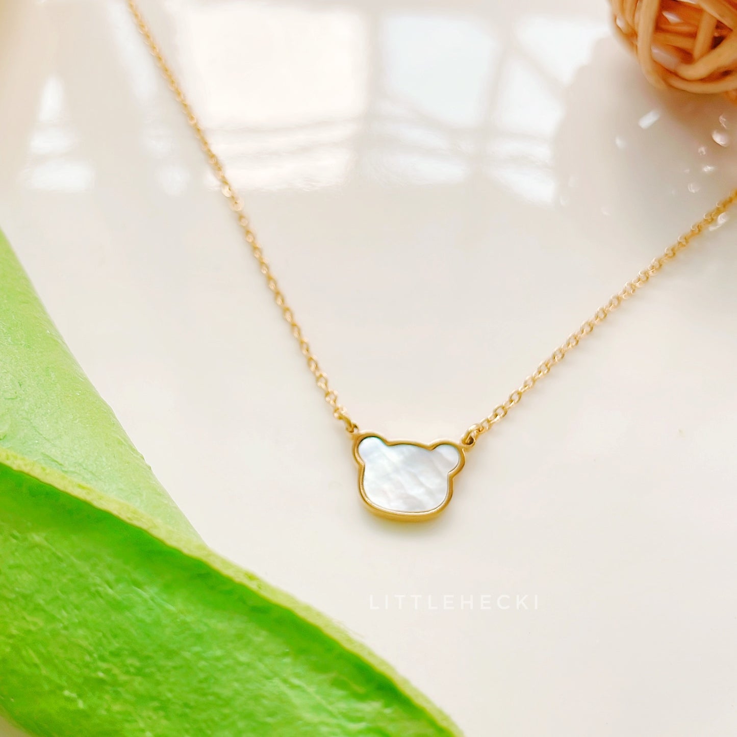 Beary Pearl Necklace