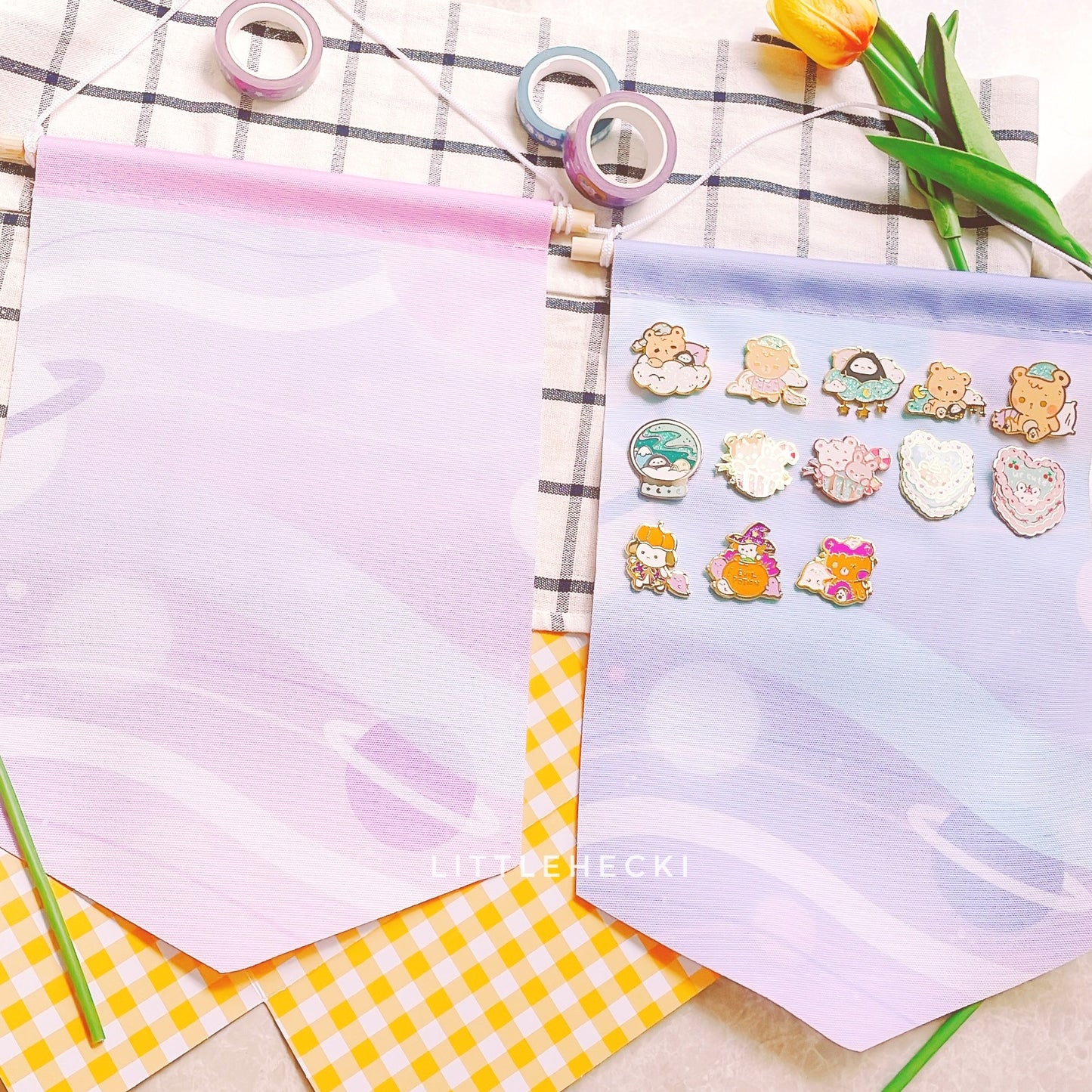 Pink Space Pin Banner