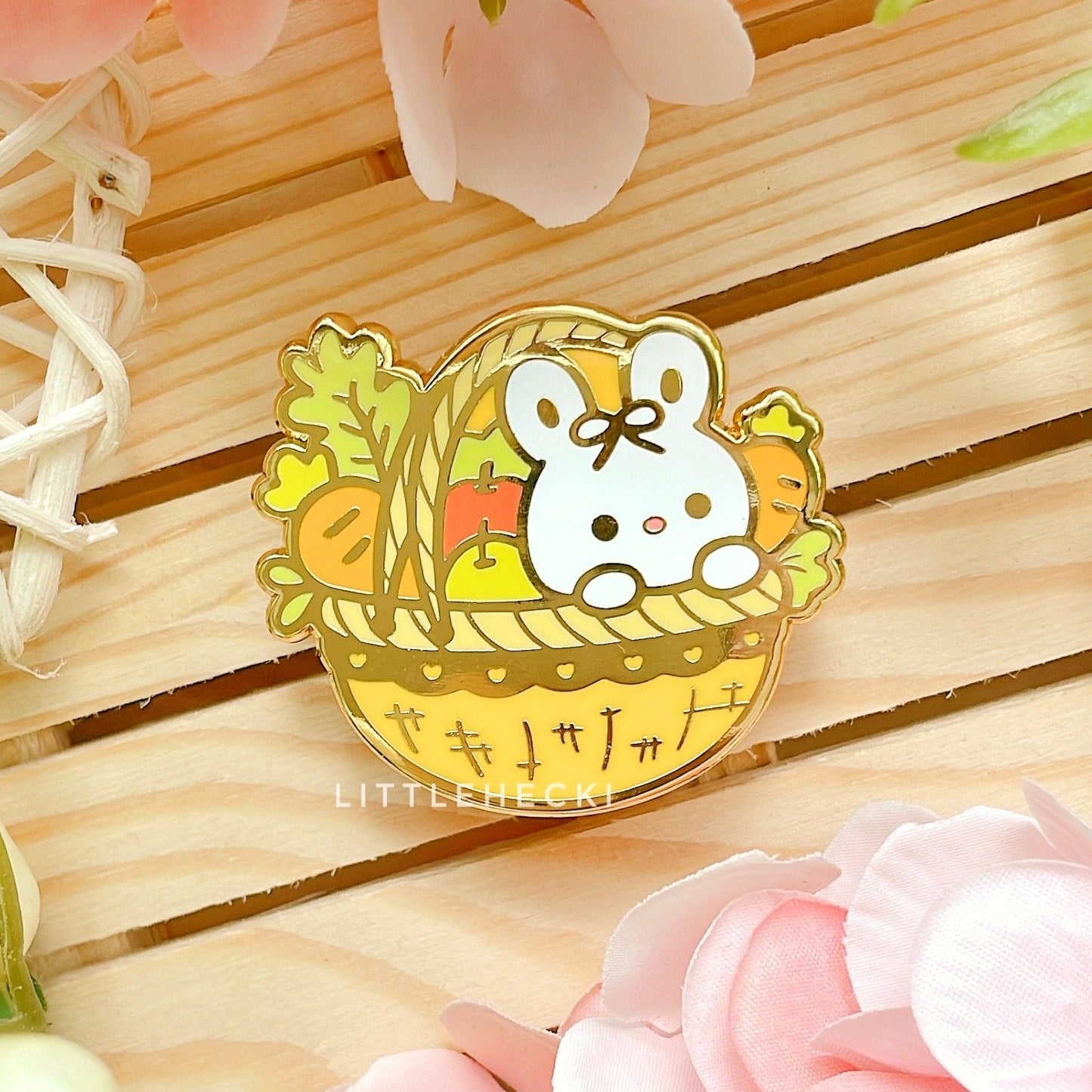 Veggies Basket Enamel Pin