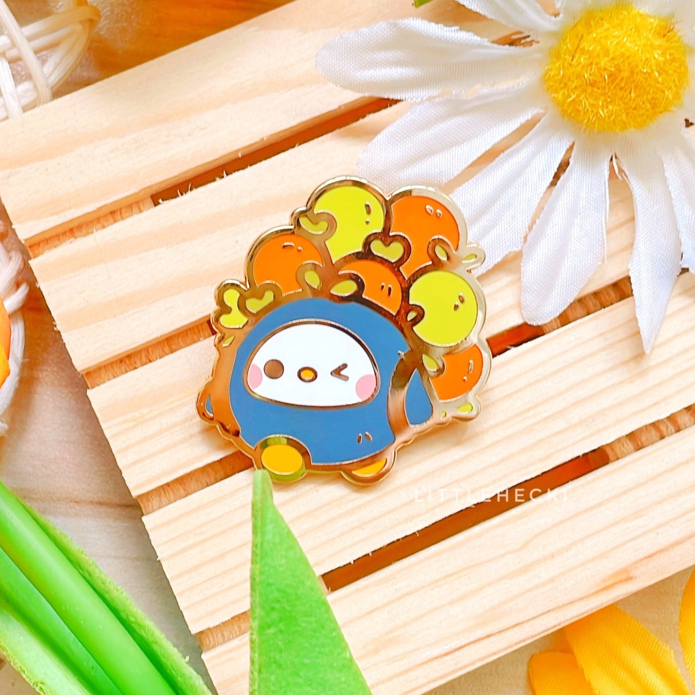 Apple Hoarder Pan Pan Enamel Pin