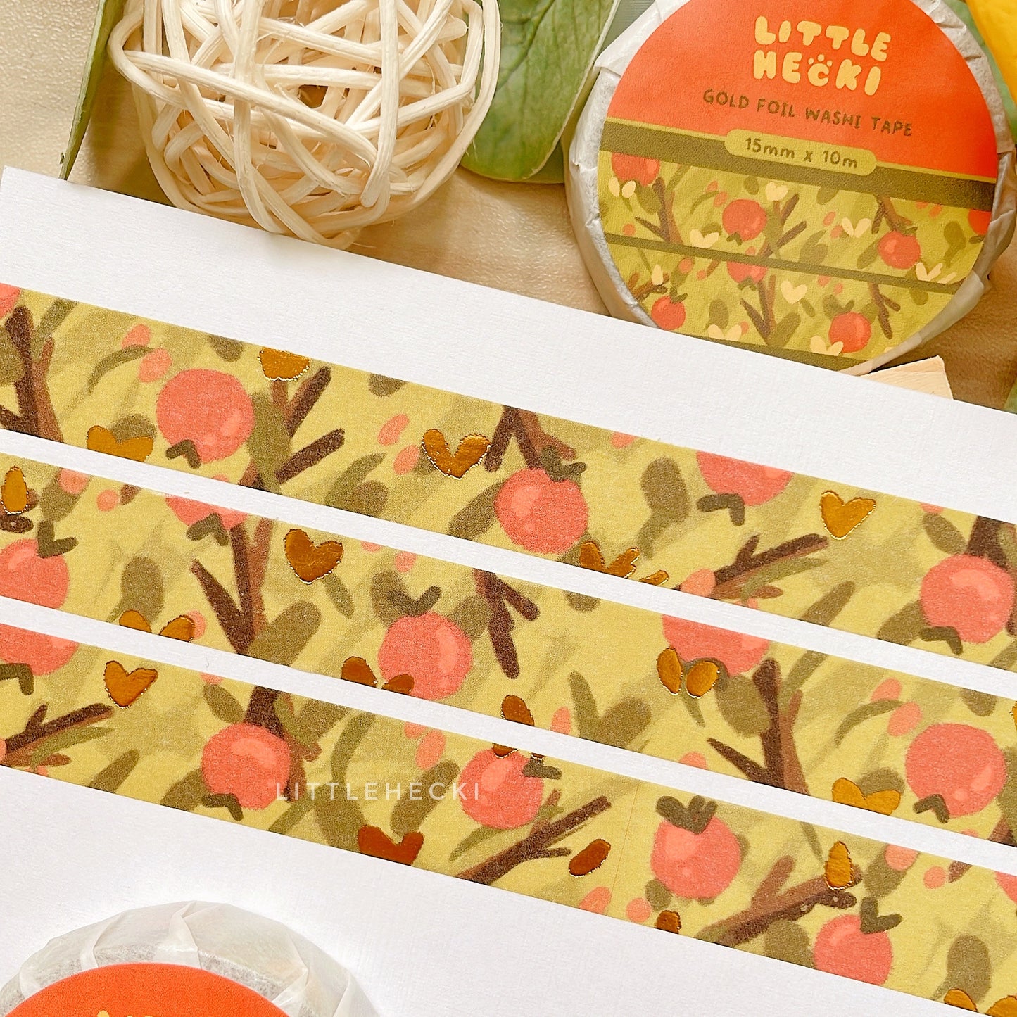 Fall Fruits Foil Washi Tape