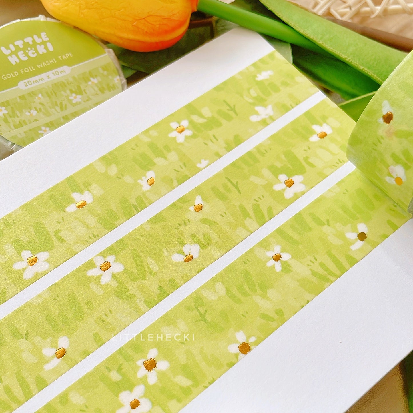 Summer Greens Foil Washi Tape