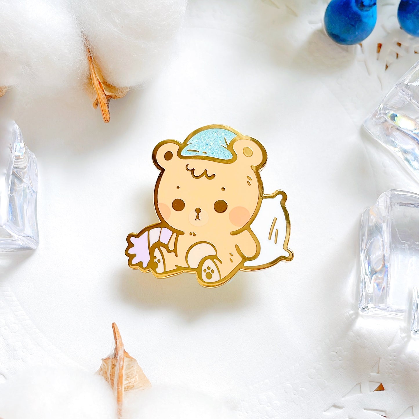 Goodnight Beary Enamel Pin
