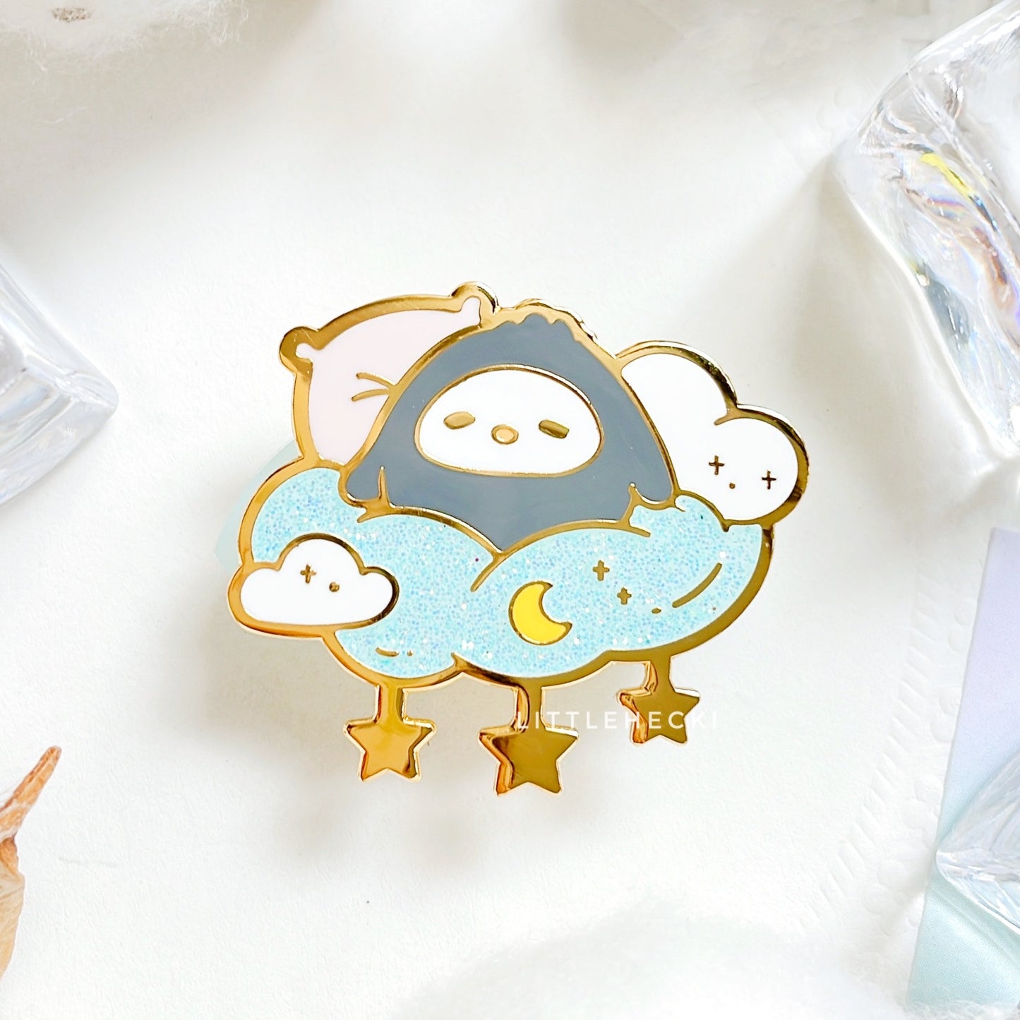 Goodnight Pan Pan Enamel Pin