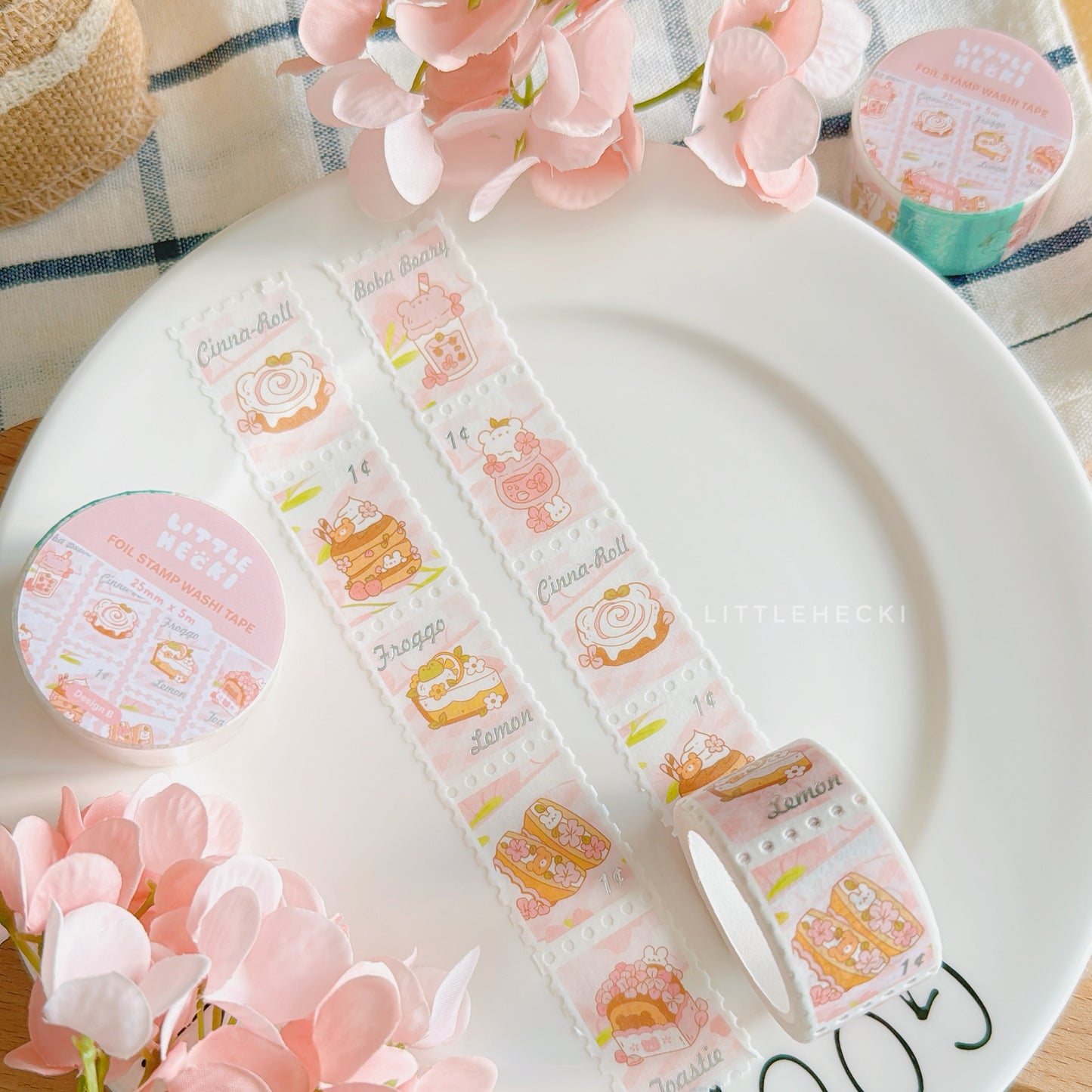 Spring Cafe (B) Stamp Washi Tape